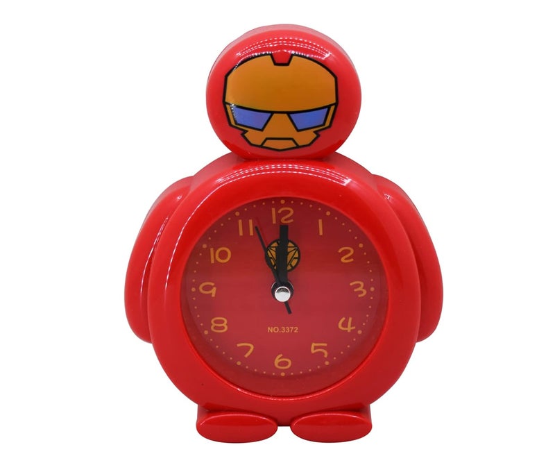 Asera Avenger Theme Table Alarm Clock for Kids, Birthday Gift for Boys & Girls (Iron Man) - Image 1