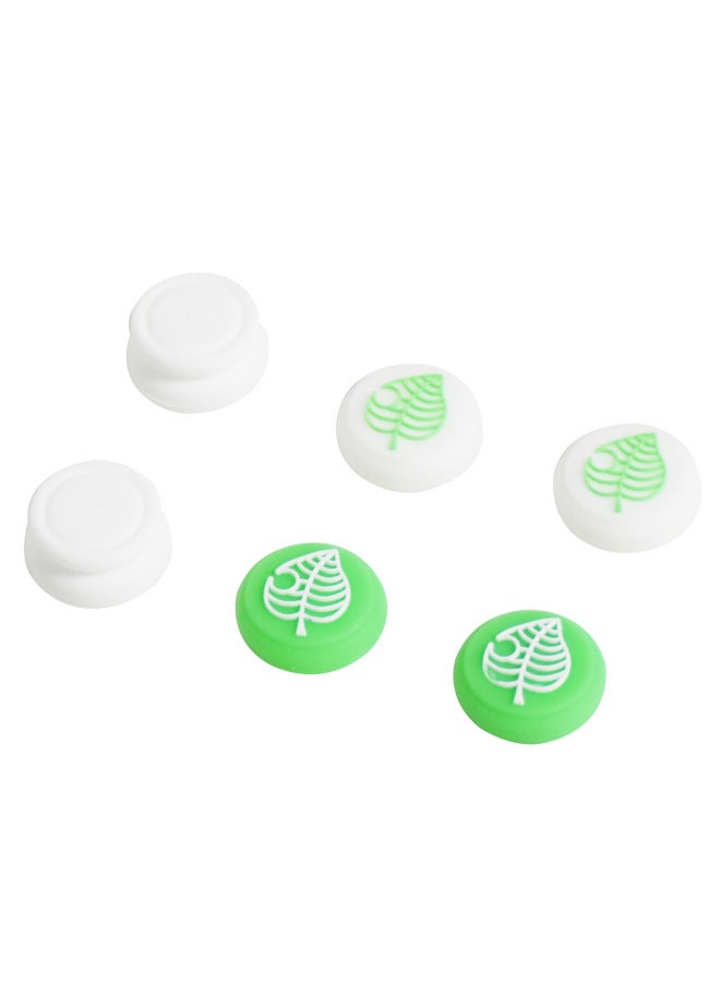 Switch Silicone Rocker Set NS Small Rac And Leaf Rocker Cap Switch Gamepad Rocker Cap-Product Color:Blue Leaves With White Background - Image 5