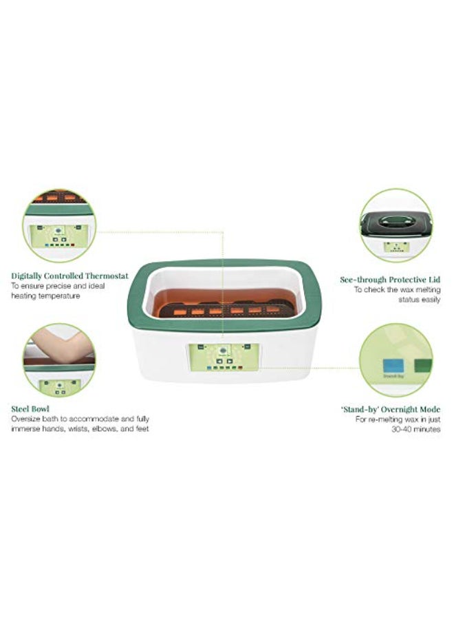 Clean + Easy Clean Easy Digital Paraffin Wax Warmer with Refills Paraffin Wax Machine for Hand Feet Moisturizing Spa Treatment - Image 3