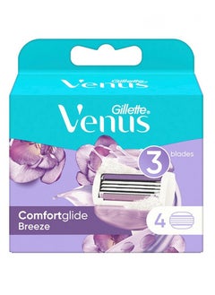 Gillette Venus Comfortglide Breeze Women's Razor Blade Refills 4Pcs  - Image 1