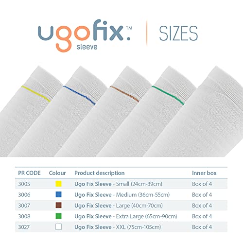 Ugo Fix Sleeve (x4) – Catheter Leg Bag Holder/Catheter Bag Cover, Strong and Durable Fibre Blends with External Seams, Washable and Reusable (Pack of 4) (Large) - Image 5