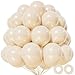 KAWKALSH Sand White Balloon 12 Inch 110pcs Latex Party Balloons Helium Bright Color for Birthday Baby Shower Wedding Party Supplies Arch Garland Decoration - Image 2