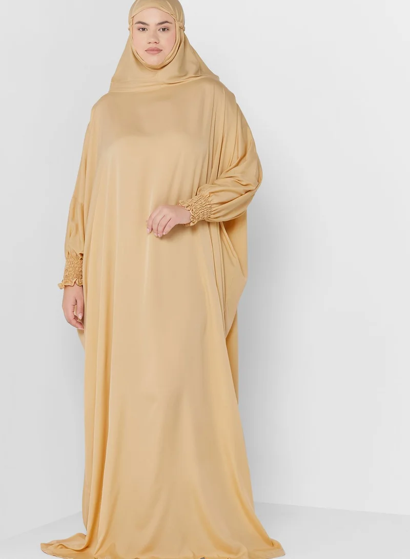 Hayas Closet Curve Detailed Cuff Prayer Dress