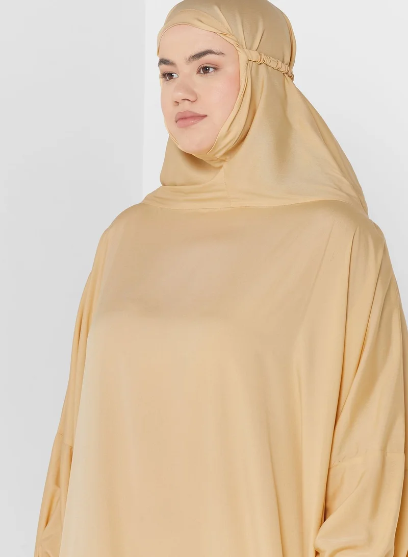 Hayas Closet Curve Detailed Cuff Prayer Dress