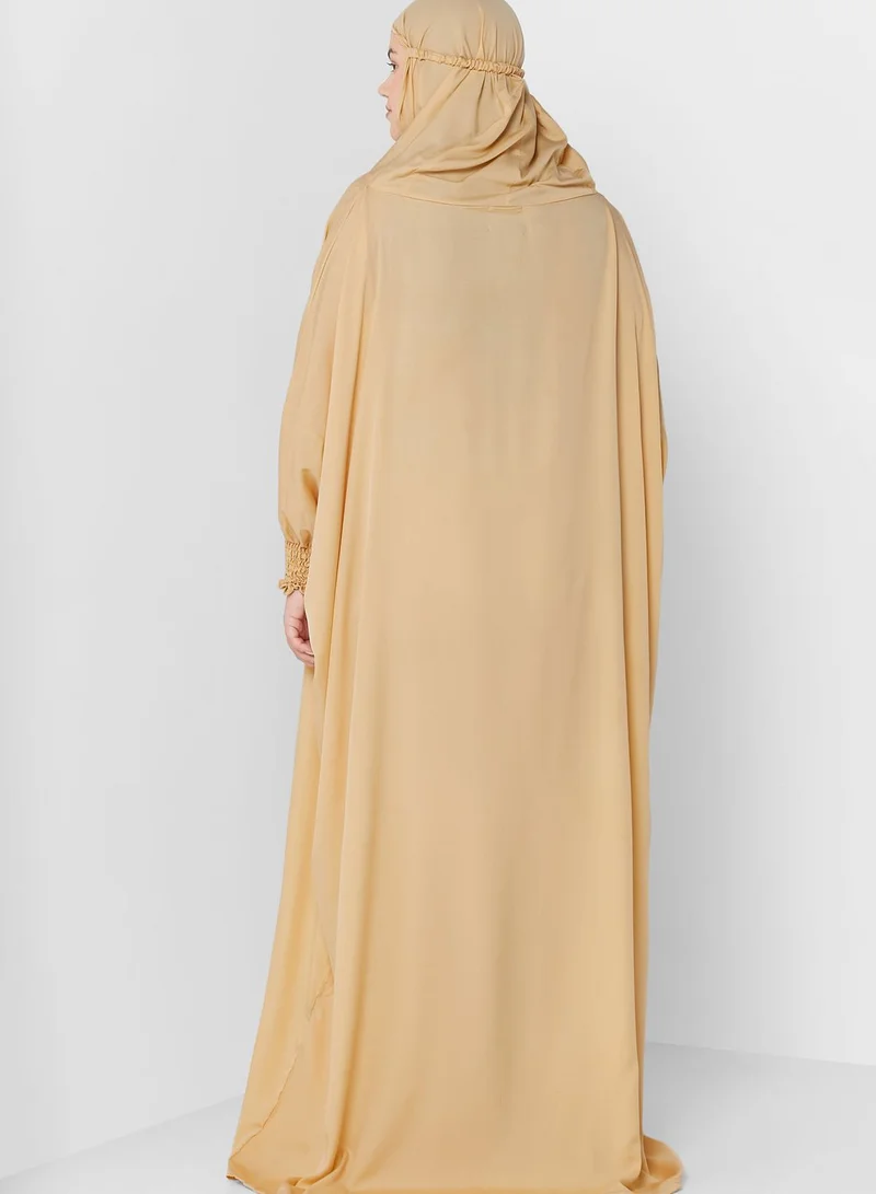 Hayas Closet Curve Detailed Cuff Prayer Dress
