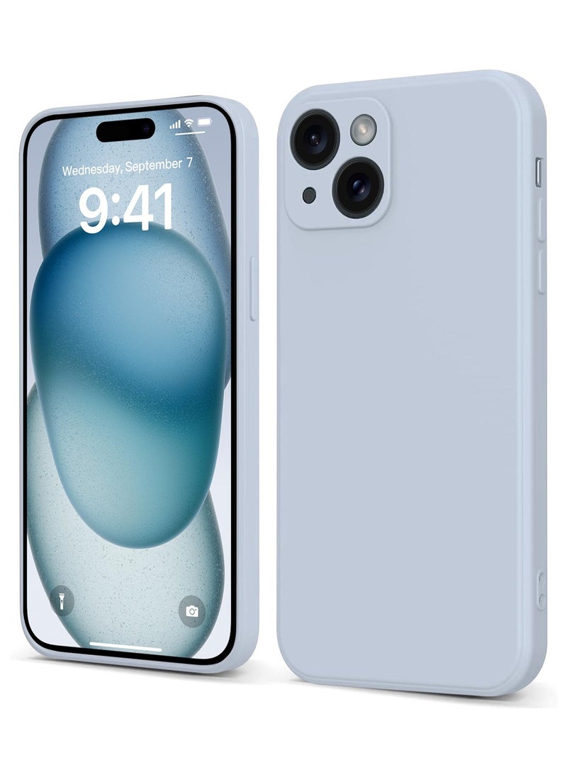 INFOSUN - Compatible with apple iPhone 15  Full Coverage for tective Case, Ultra Slim Soft Silicone Gel TPU Cover, Matte Surface Ultra-Thin Case, for iPhone 15  (Gray) - Image 1