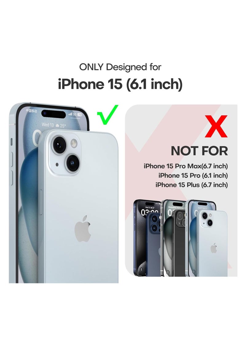 INFOSUN - Compatible with apple iPhone 15  Full Coverage for tective Case, Ultra Slim Soft Silicone Gel TPU Cover, Matte Surface Ultra-Thin Case, for iPhone 15  (Gray) - Image 1