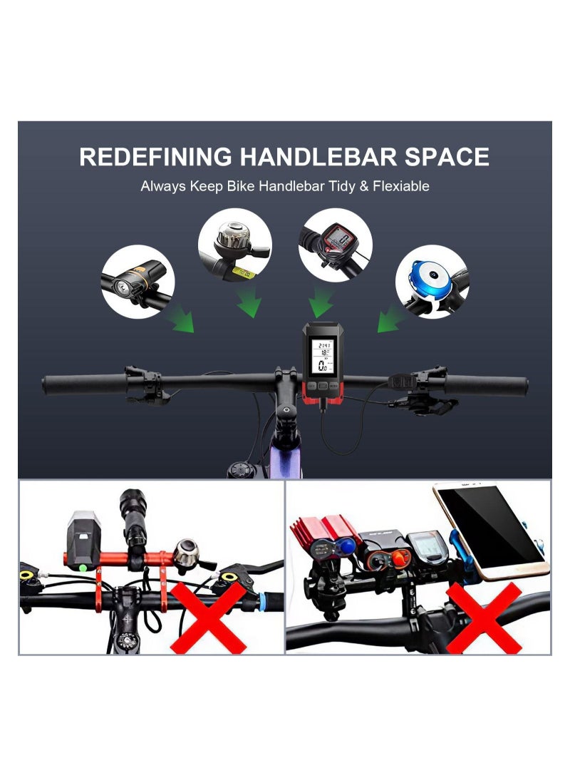 Y&D Bike Headlights with LCD Display Speedometer and Horn USB Rechargeable Bicycle Computer Waterproof LED Flashlight Odometer for Cycling - Image 4