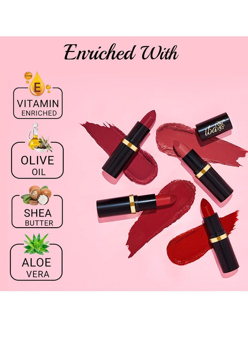 Iba Pure Lips Moisturizing Lipstick Shade A55 Peach Sparkle 4g - Image 3