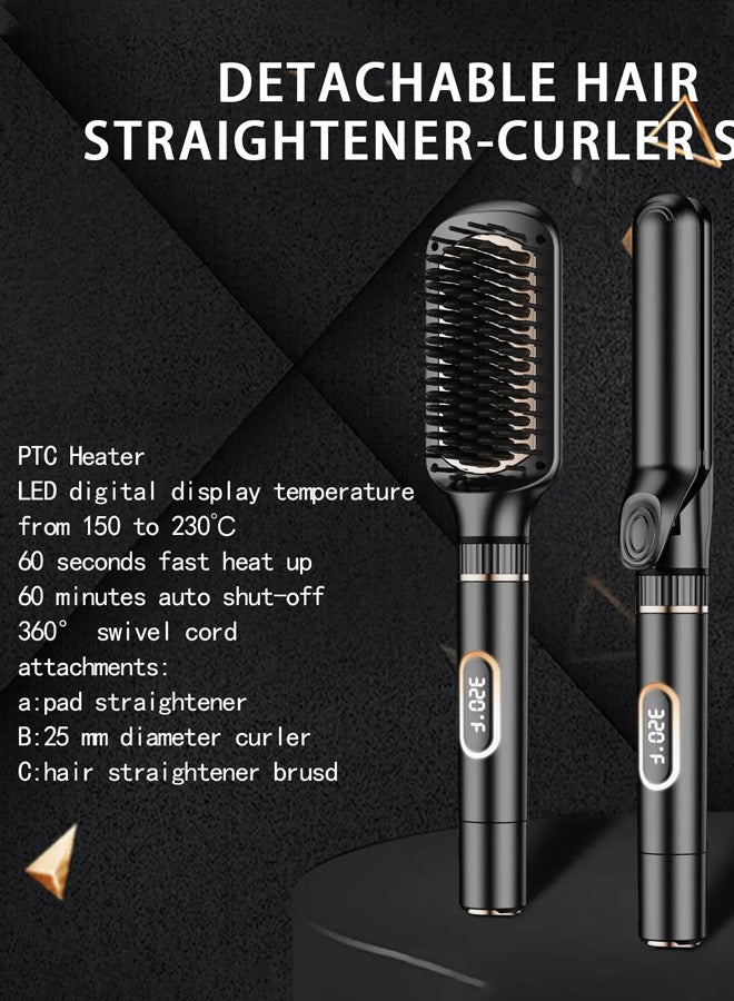 sokany 2-in-1 Hair Dryer Brush & Hair Straightener & Blow Dryer Brush | 950F Fast Drying, Salon-Quality Smoothing for Thick & Curly Hair,SK-15044,Black - Image 3