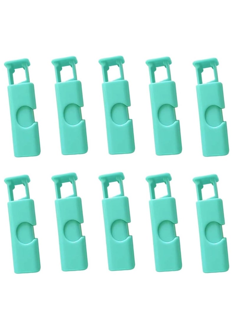 RACO - Sealing Clips for Bags, Freezer Bag Closures, Freezer Bag Closure, Sealing Clips for Bags, Bags Seal for Home, Kitchen, Office Blue Pack of 10 - Image 1