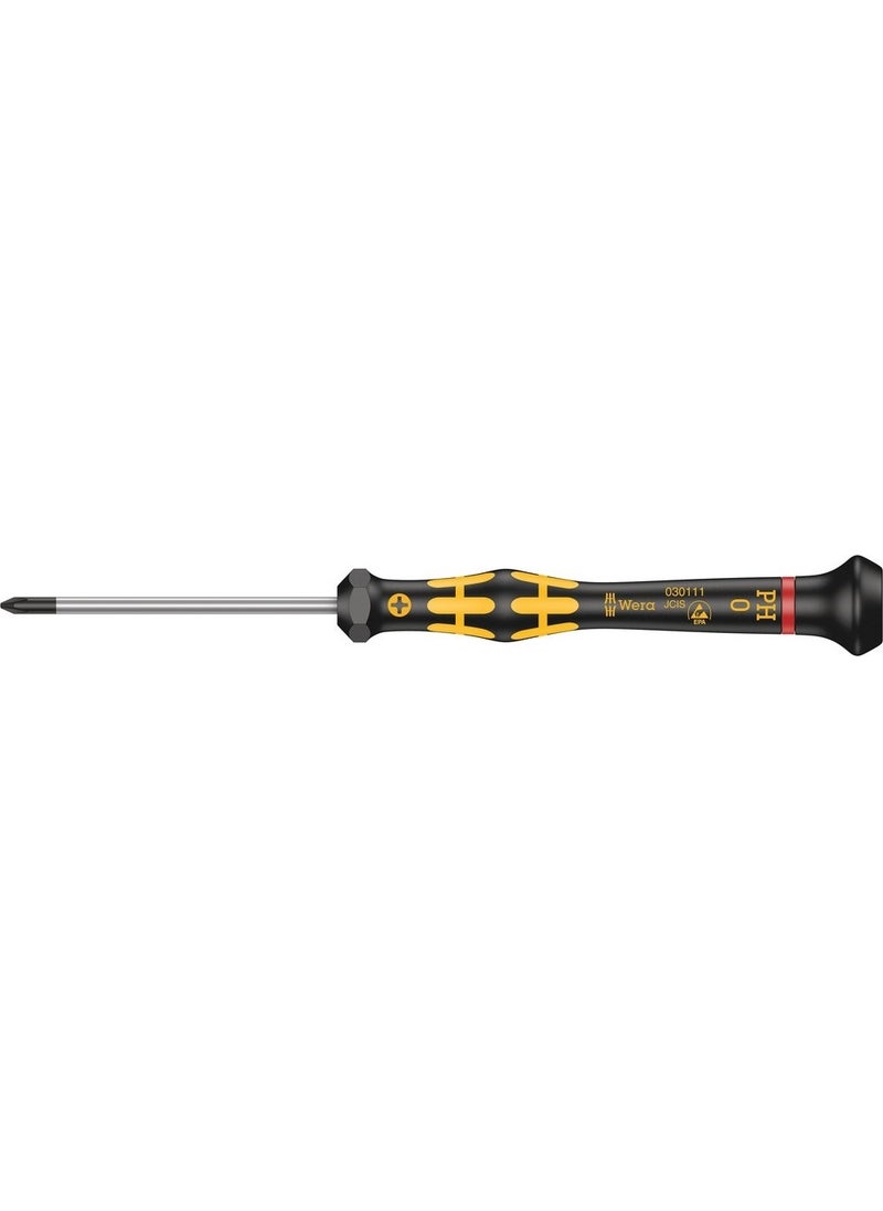 Wera 1550 ESD Micro Ph/Star 0 X 60mm Screwdriver 05030111001  - Image 1