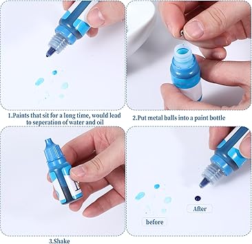 ZEYIYER كرات خلط الطلاء من ZEYIYER 100 قطعة كرات تنظيف الديكانتور كرات الخلاط كرات خلط الطلاء كرات بوليصة الفولاذ المقاوم للصدأ كرات خلط طلاء الأظافر وطلاء النماذج - Image 4
