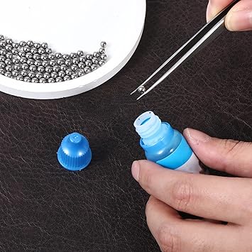 ZEYIYER كرات خلط الطلاء من ZEYIYER 100 قطعة كرات تنظيف الديكانتور كرات الخلاط كرات خلط الطلاء كرات بوليصة الفولاذ المقاوم للصدأ كرات خلط طلاء الأظافر وطلاء النماذج - Image 3