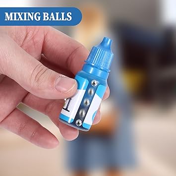 ZEYIYER كرات خلط الطلاء من ZEYIYER 100 قطعة كرات تنظيف الديكانتور كرات الخلاط كرات خلط الطلاء كرات بوليصة الفولاذ المقاوم للصدأ كرات خلط طلاء الأظافر وطلاء النماذج - Image 5