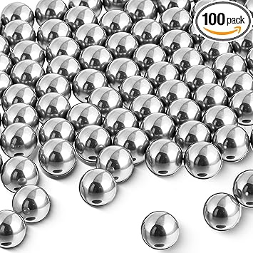ZEYIYER كرات خلط الطلاء من ZEYIYER 100 قطعة كرات تنظيف الديكانتور كرات الخلاط كرات خلط الطلاء كرات بوليصة الفولاذ المقاوم للصدأ كرات خلط طلاء الأظافر وطلاء النماذج - Image 1
