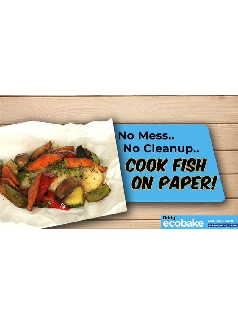 Oddy Uniwraps Ecobake Baking and Cooking Paper- White (10 inch X 20m ) - Image 2