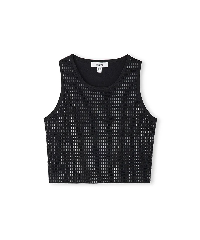 Ipekyol  Knit Top With Rhinestones for Women | Best Price UAE