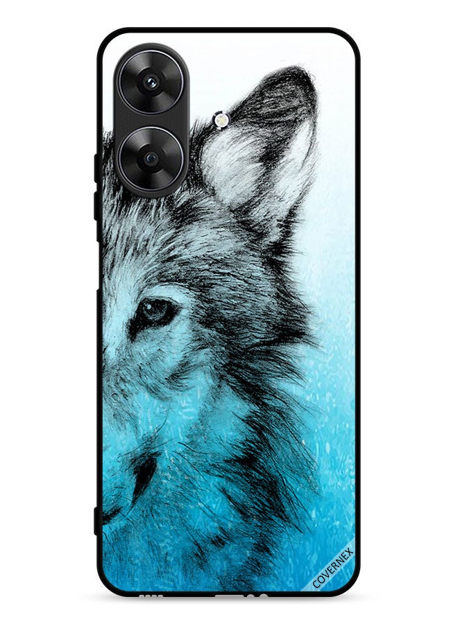 Covernex Realme Note 60 4G Protective Case Cover Half Wolf Face  - Image 1