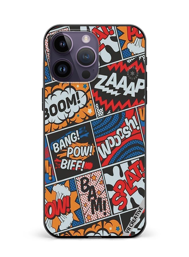 VR CREATIVE Protective Case Cover For Apple iPhone 16 Pro Max Pop Art Design Multicolour