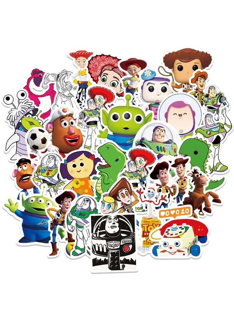 50-Piece toy story Cute Vinyl Waterproof Sticker