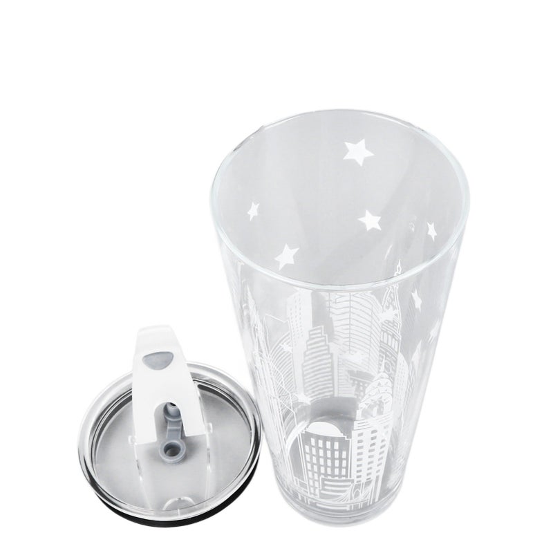 High Borosilicate Glass Water Mugs 1 Liter Large Capacity - Heat Resistant Wide Mouth Design Glass Cups With Lid for Home Daily Use & On-the-go - Image 1