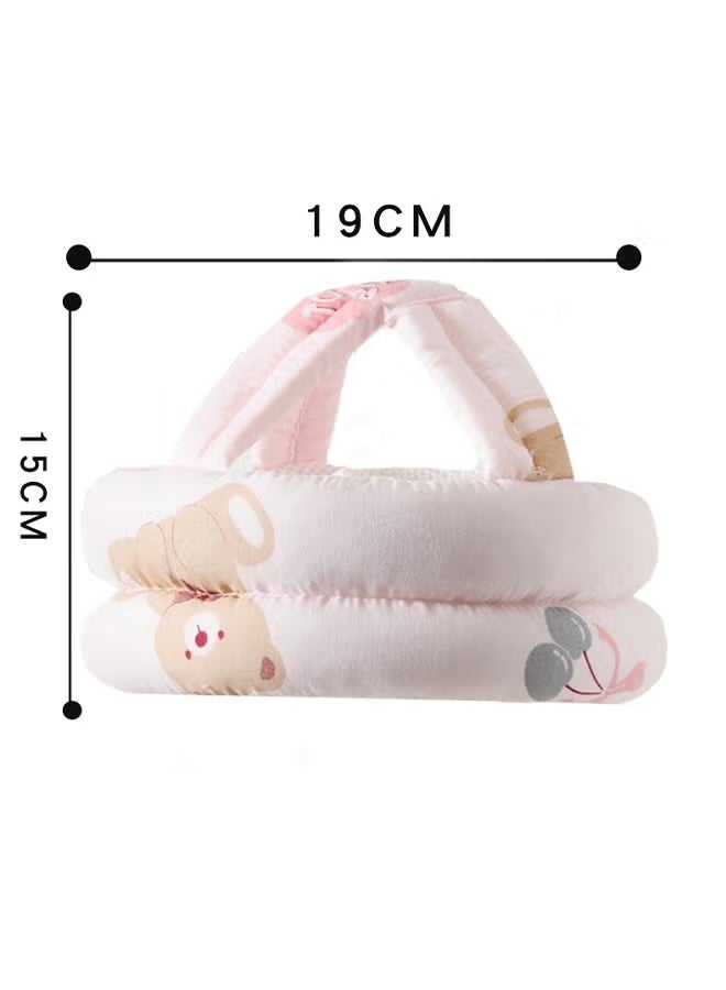 Vinnatsu Baby Infant Head Helmet Anti-collision Kids Baby Helmet Children Safety Helmet for Indoor and Outdoor use Head Cushion Protection Hat Cotton Adjustable Suitable For Learning To Crawl And Walk - Image 2