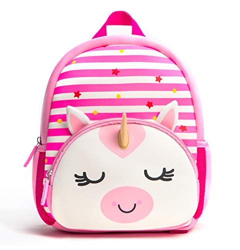 KK CRAFTS Preschool Backpack Toddler Neoprene Animal Schoolbag Lunch backpack for Kids Boys Girls(Unicorn) - Image 1