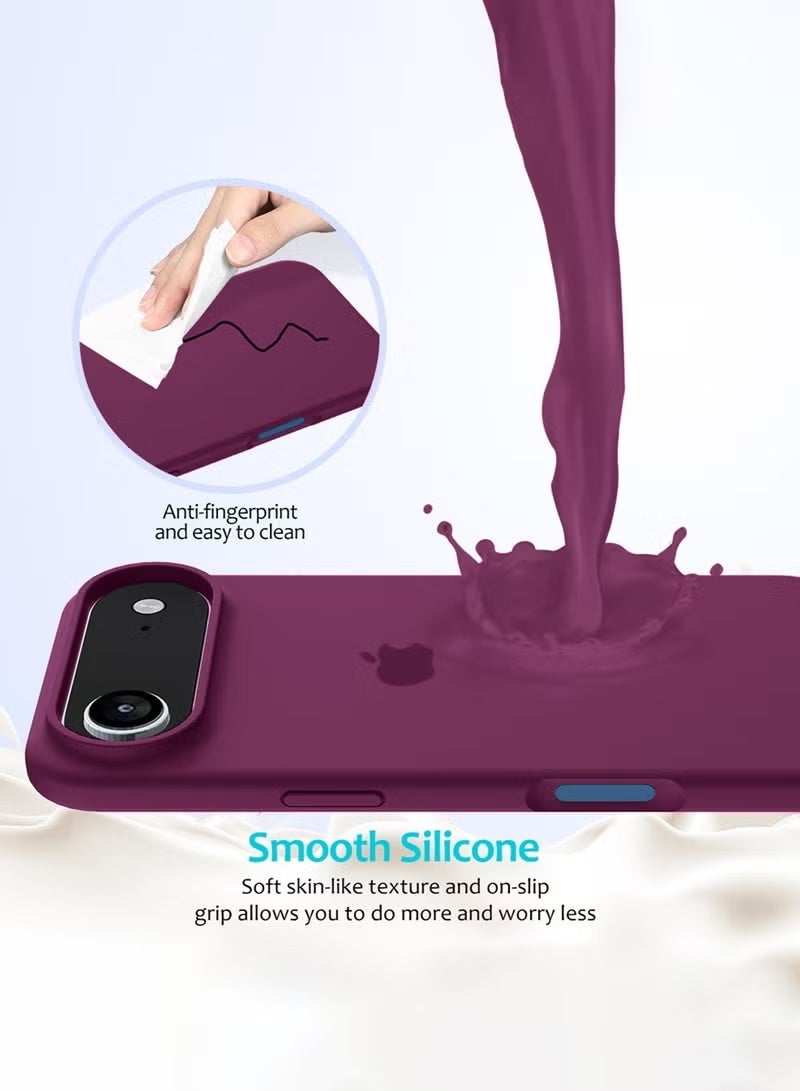 iPhone 17 Air Case Soft Silicone Protective Phone Cover iPhone 17 Air with Microfiber Lining Case For iPhone 17 Air 6.5-Inch - Image 4