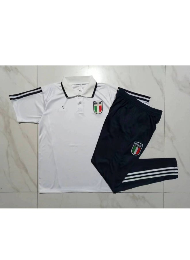 2 Italy Short Sleeve Football Jersey - Image 1