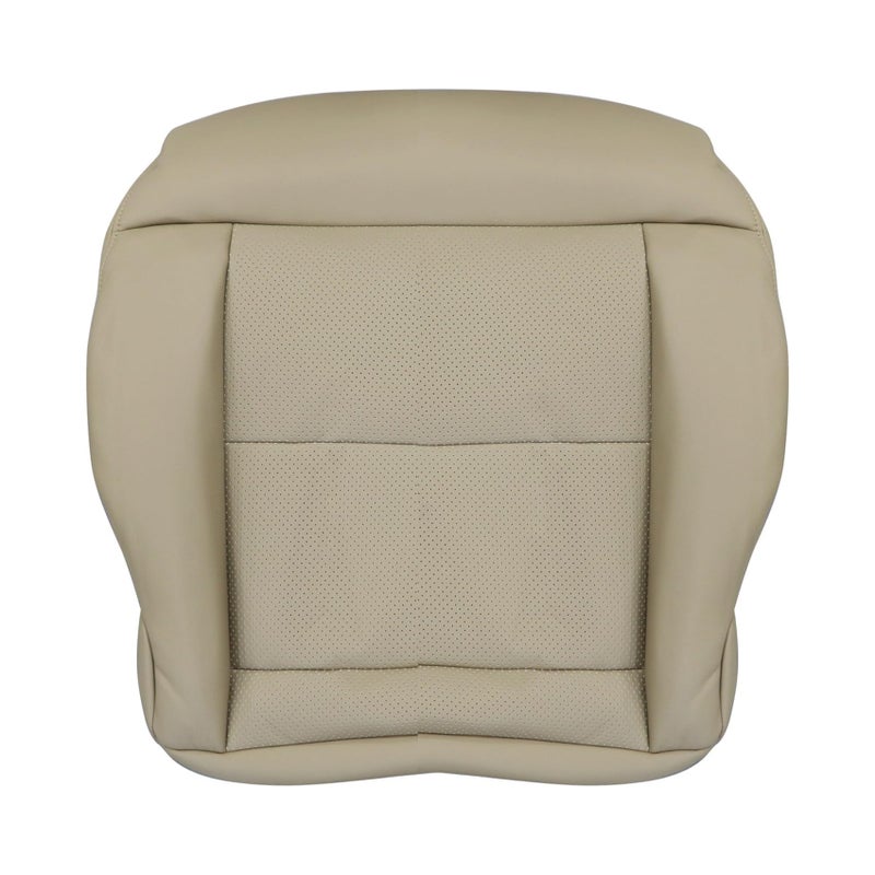 Priprilod Tan Leather Passenger Side Bottom Replacement Seat Cover Compatible with Mercedes Benz E350 E550 2010 2011 2012 2013 2014