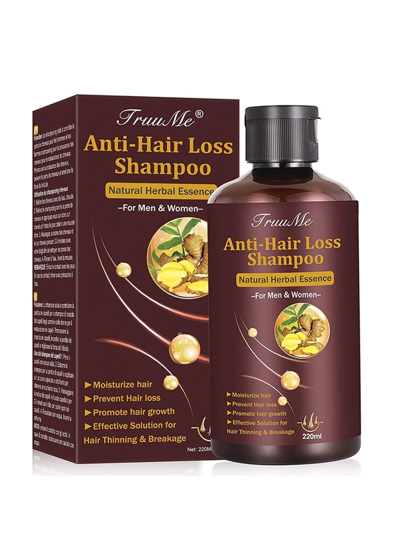 TruuME - TruuMe Hair Growth Shampoo Anti Hair Loss Shampoo Helps Stop Hair Loss Regrowth Shampoo for Men  Women 220mL - Image 1