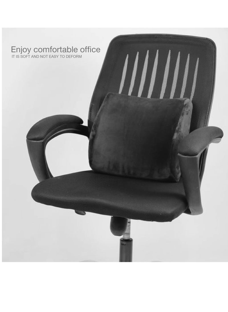 ماكس كمفورت مسند ظهر طبي من الميموري الامريكي للوقايه من آلم الجزء السفلي من الظهر, مريح جدا لمن يعانون من آلم في الفقرات القطنيه  , لون اسود - Image 4