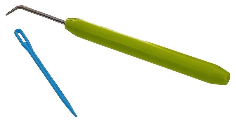Generic 2 Piece Multi Color Plastic Crochet Hook Loom Needles