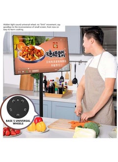 Generic Portable Floor Screen with Adjustable Stand, 21.5 Inch LCD Touch Display, Includes 2 Screen Mounts  - Image 3