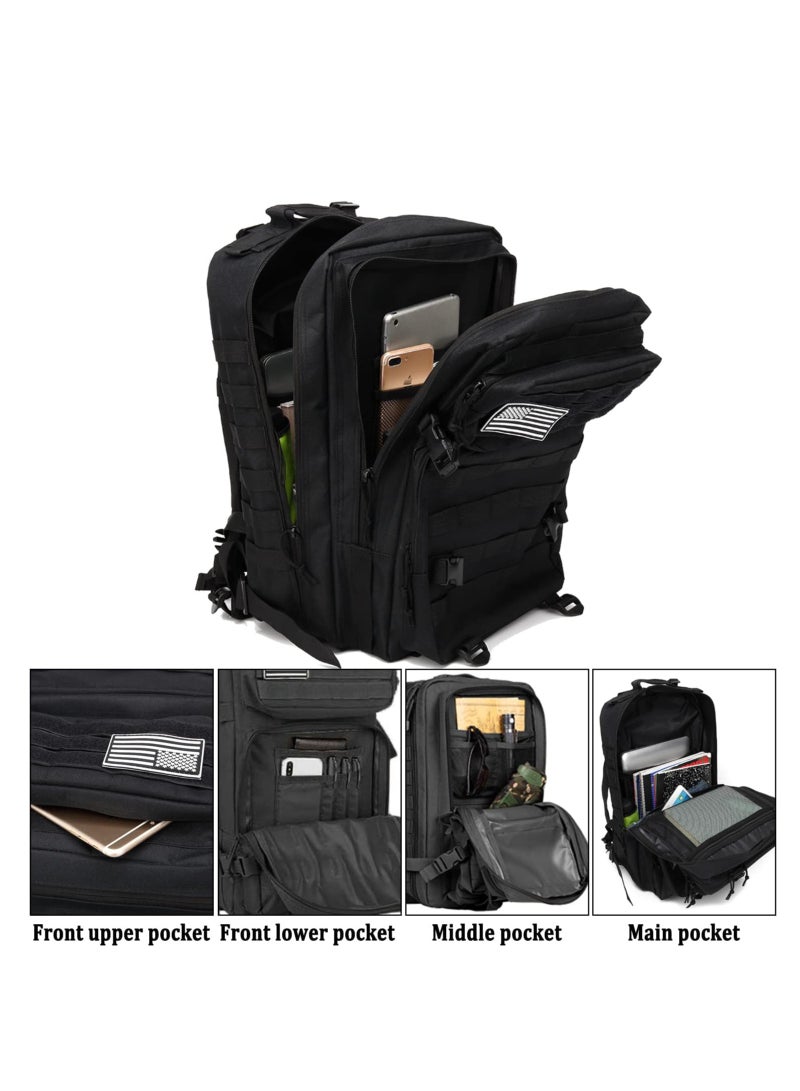 Generic 45L Military Tactical Backpack 3 Day Assault Survival Molle Pack Bug Out Bag Fishing Outdoor Mountaineering Hiking Camping Multi-Function Backpack Rucksack  - Image 4