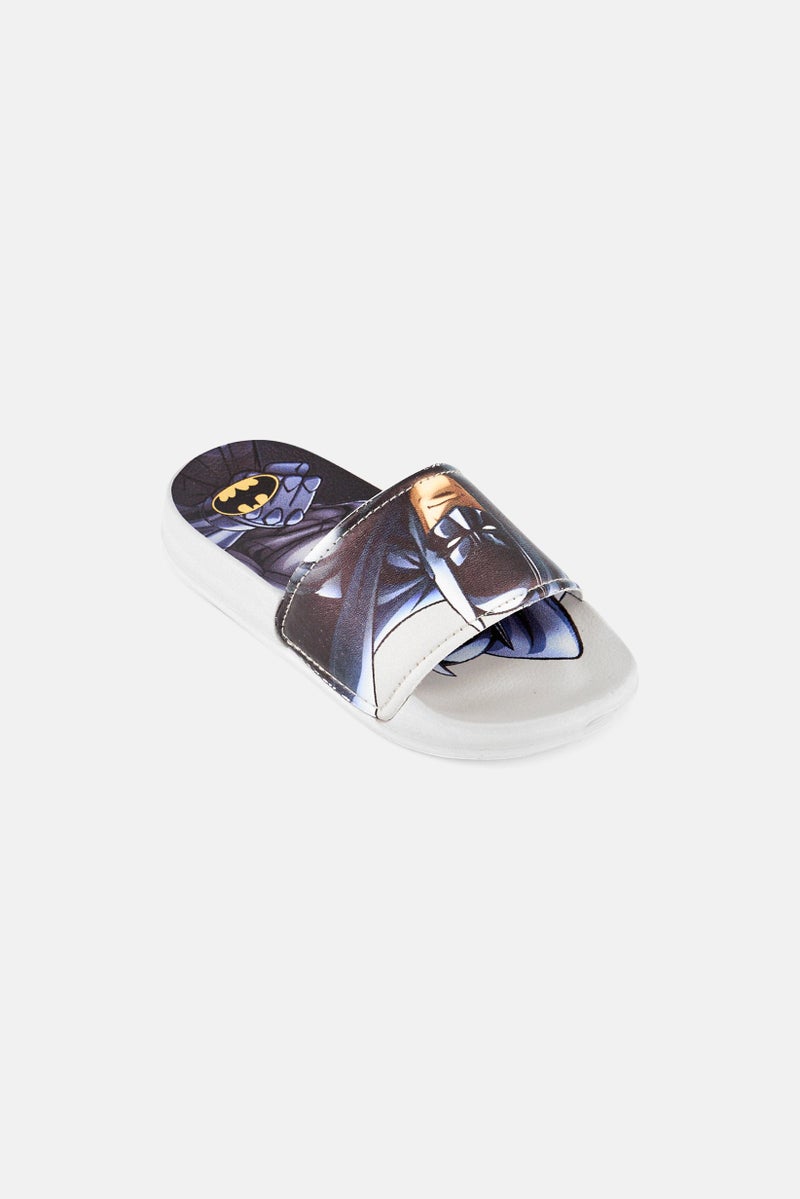 DC Comics Kids Boy Batman Slip On Slides, Multicolor - Image 1