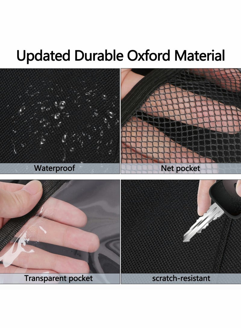 Zikra Car Seat Organizer, Backseat Organizer with Touchable Tablet Holder and 9 Storage Pockets, Kick Mats Back for Toys Water Bottle Books Pens - Image 3