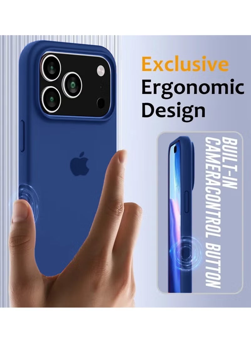 iPhone 17 Pro Max Case Liquid Soft Silicone iPhone 17 Pro Max Cover Anti Scratch with Inside Microfiber Lining Shockproof Protective Phone Case for iPhone 17 Pro Max - Image 5