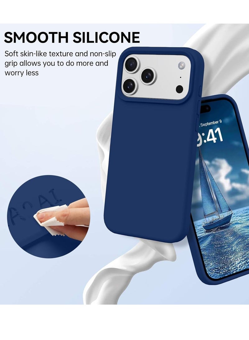 iPhone 17 Pro Max Cover Liquid Silicone Protective Case with Inside Microfiber Lining - Image 3