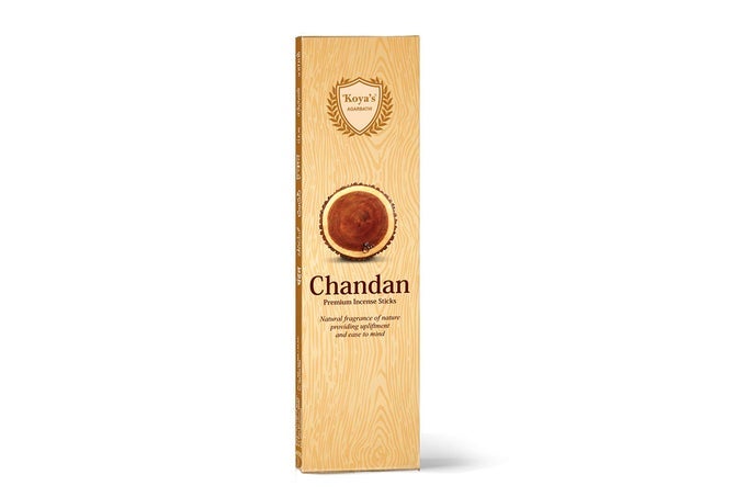 KOYAS CHANDAN PREMIUM INCENSE STICKS PACK OF 20 STICKS 23 CM LONG HAND CRAFTED