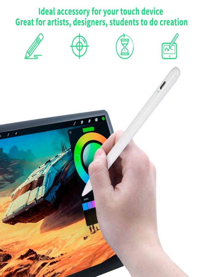 Bbata Stylus Pen for Lenovo Yoga C740/C940/ThinkPad, Active Digital Pencil Compatible with Lenovo Yoga C740/C940/ThinkPad Stylus Pen,Good for Sketching and Drawing Pens,White - Image 2