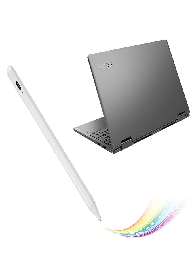 Bbata Stylus Pen for Lenovo Yoga C740/C940/ThinkPad, Active Digital Pencil Compatible with Lenovo Yoga C740/C940/ThinkPad Stylus Pen,Good for Sketching and Drawing Pens,White - Image 1