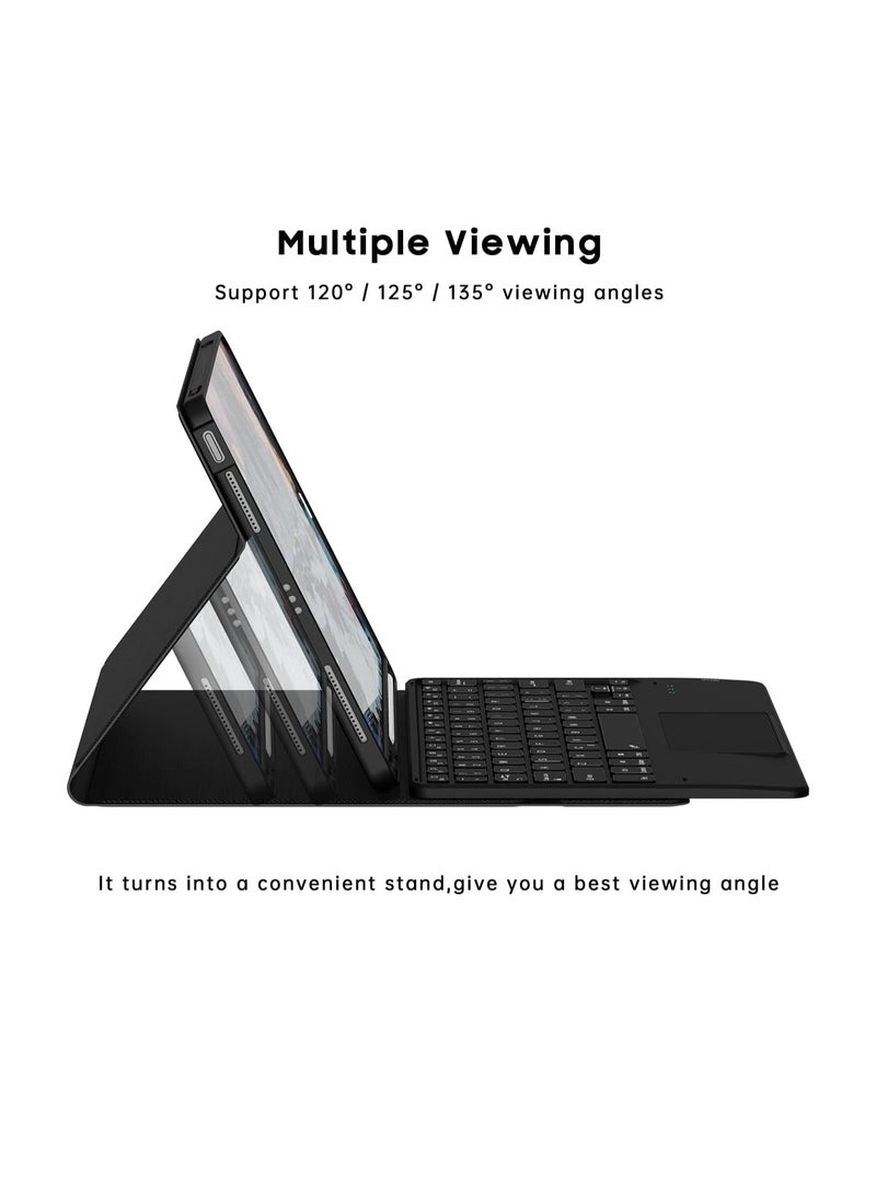 Touch Case with Keyboard for iPad 10th Generation (10.9", 2022) - Multi-Touch Trackpad - Detachable Wireless Tablet Keyboard Case with Pencil Holder for iPad 10th Gen 10.9 inch 2022 - Image 3