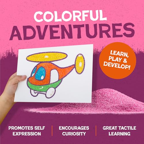 Hygloss Colored Sand for Crafts – 1 lb Bottle, Orange – Vibrant Colorful Fine Sensory Play Sand Art Kits for Kids – Classroom Activities for Children 3 4 5 6 7 8 9 10 11 12 – Safe for Ages 3+ - Image 4