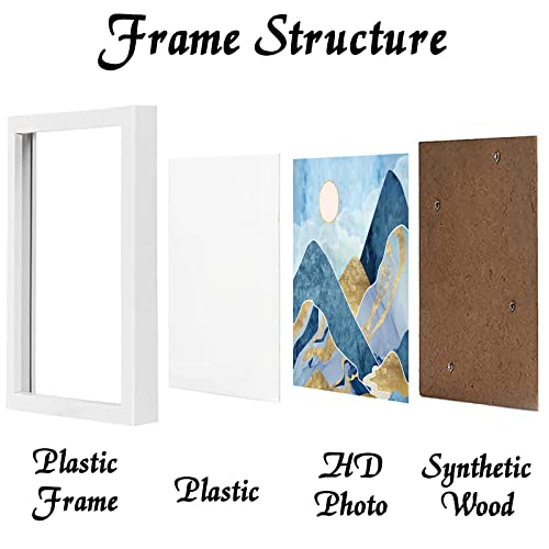 keibiubu White Picture Frame, 20x20 Picture Frame for Square Photo Poster Canvas Certificate Document Display Horizontally or Vertically High Transparent Wall Gallery(Size 20 x 20 inches) - Image 2