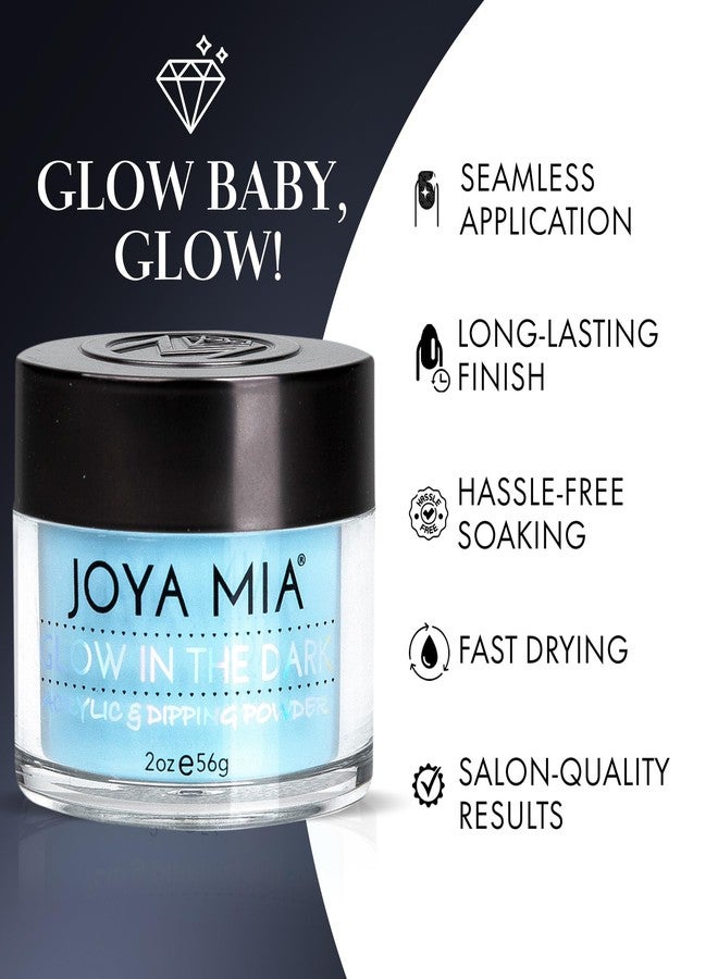 JOYA MIA Glow-in-the-Dark Acrylic & Dipping Powder - Premium Nail Powder for Flawless Enhancements, Available in 12 Colors, 2 oz (DPGW-7) - Joya Mia - Image 4