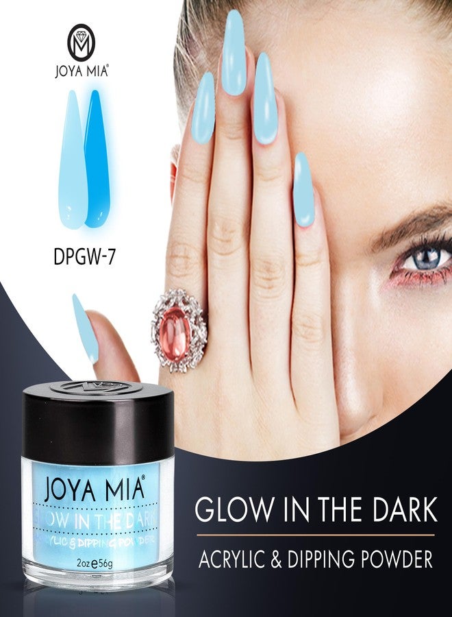 JOYA MIA Glow-in-the-Dark Acrylic & Dipping Powder - Premium Nail Powder for Flawless Enhancements, Available in 12 Colors, 2 oz (DPGW-7) - Joya Mia - Image 2