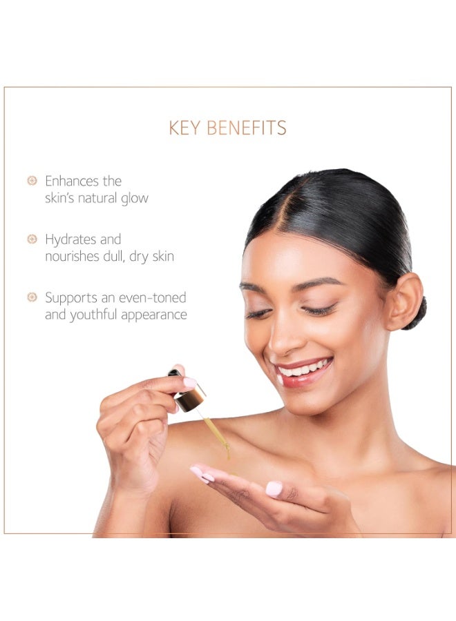 SoulTree Radiance Face Oil with Saffron & Turmeric - Boosts Natural Glow, Hydrates & Nourishes Dull Skin - 10ml - Image 3