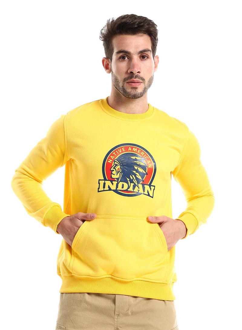 Caesar Round Melton Shirt Printed Indian - Image 1